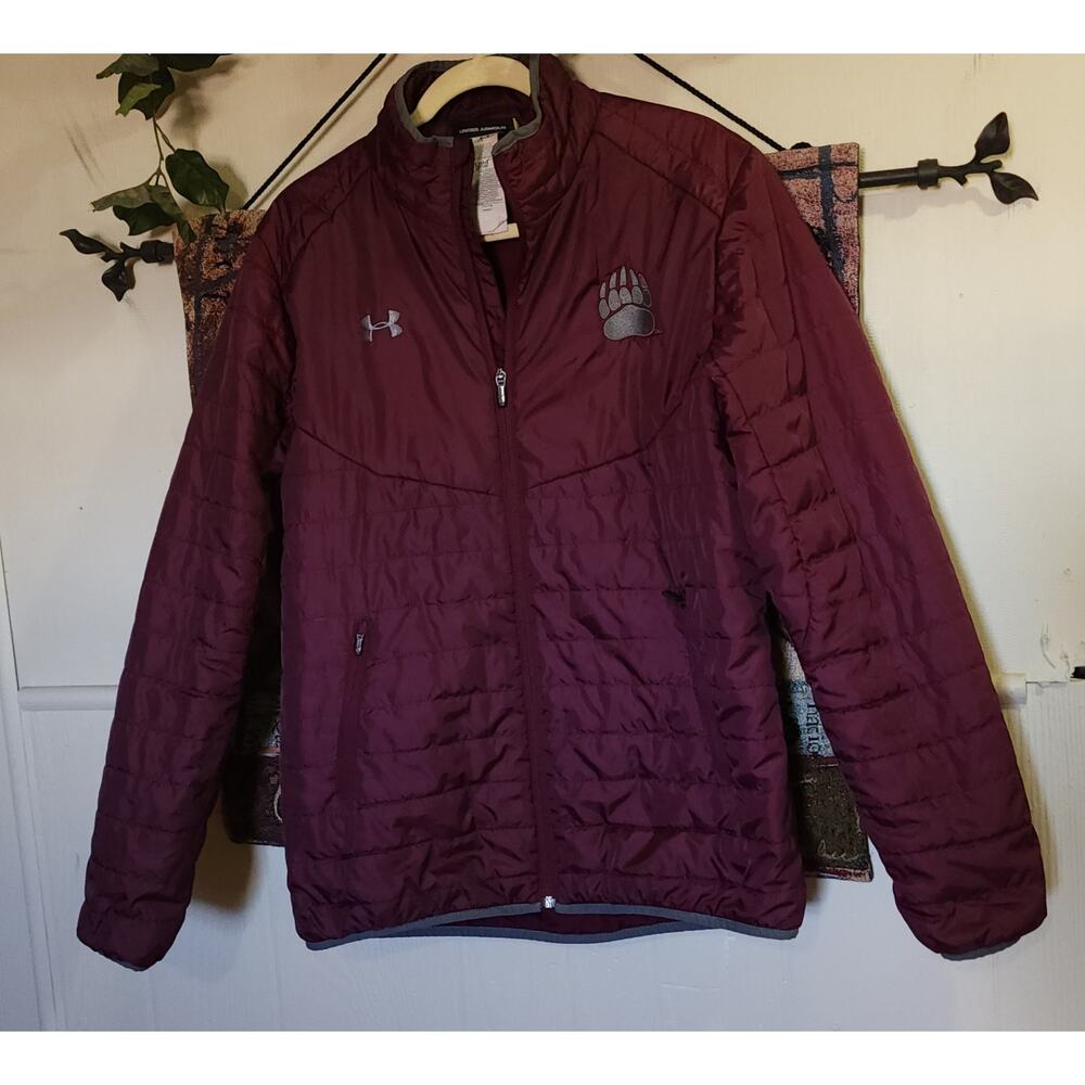 Under Armour lightweight Burgandy Montana Team Grizzlies Jacket size MD/M